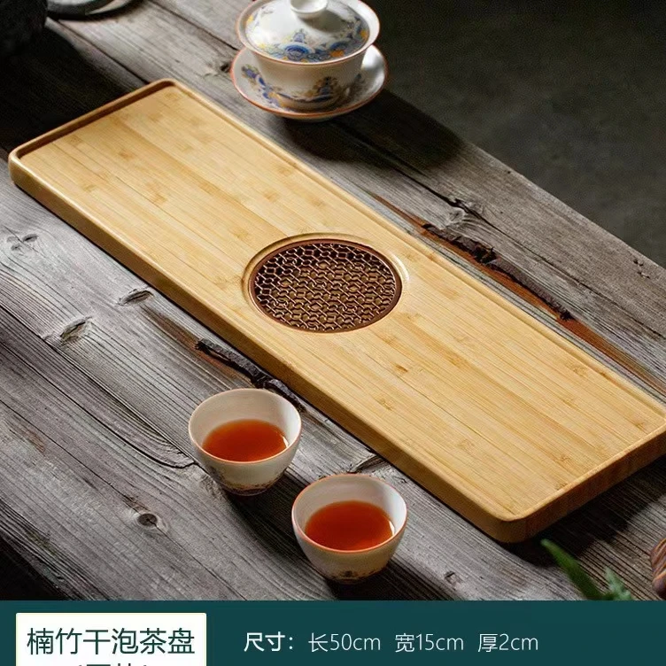 Walnut Tea Tray Copper Pad, Rectangular Dining Table Plate, Storage Tray, Hotel Tea Tray Accessories, Saucer Wooden Tray