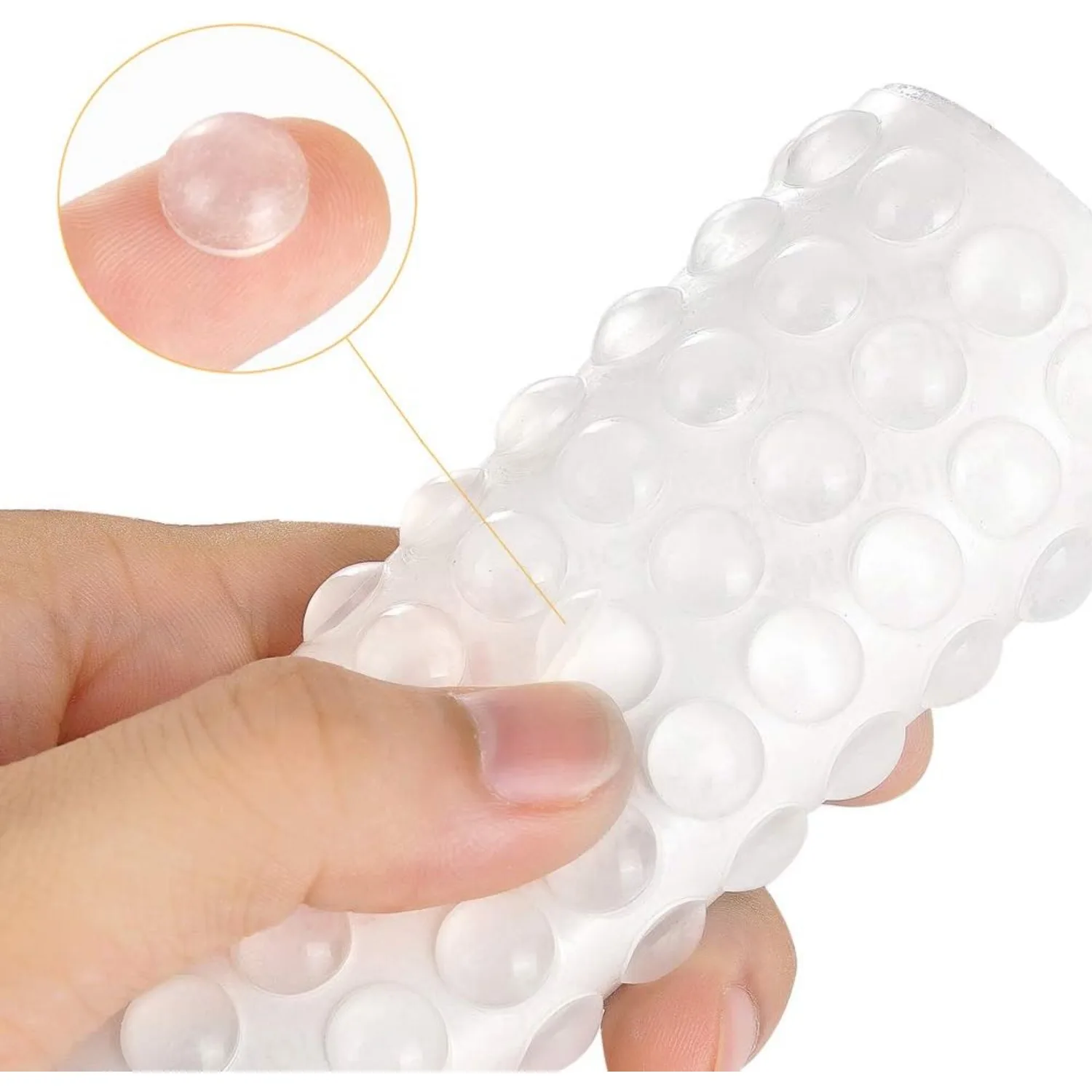 100Pcs Transparent Self-Adhesive Cabinet Door Bumpers Non-Slip Rubber Pads for Kitchen Drawers Picture Frames and Furniture