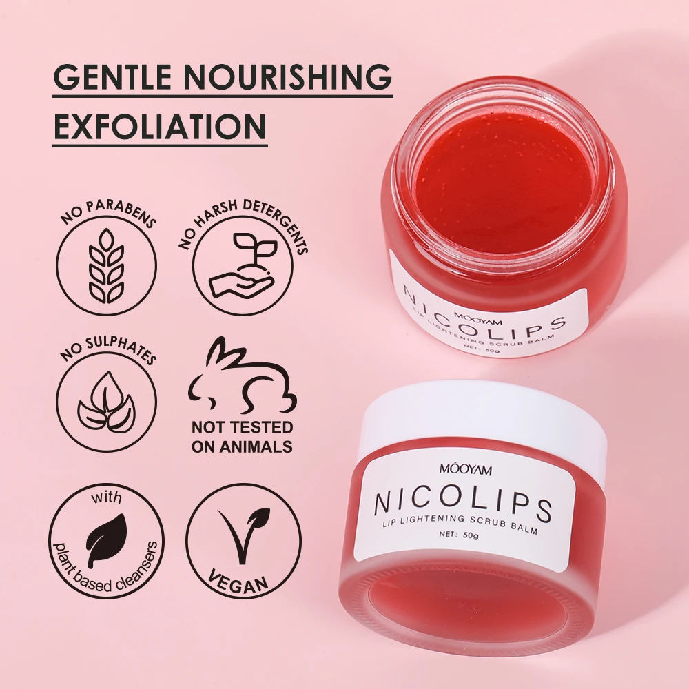 Exfoliator Lip Scrub Hydrate Brighter Smooth Betaine Lip Facecare Scrub Nourishing Korean Skincare Products