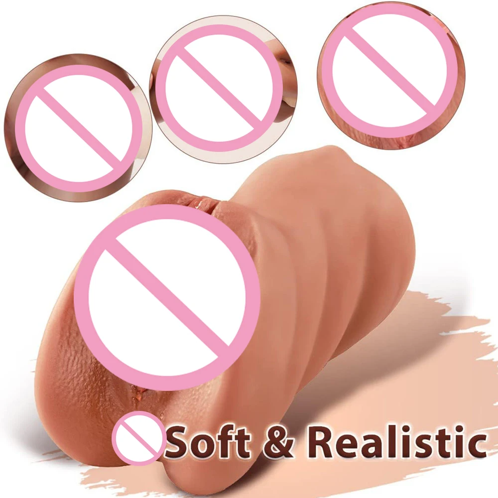 3D Flesh The Light Male Masturbation Artificial Vagina Ass mouth Silicone 3 In 1 Adult Sex Toy Doll For Man Pocket Pussy Ass view 3