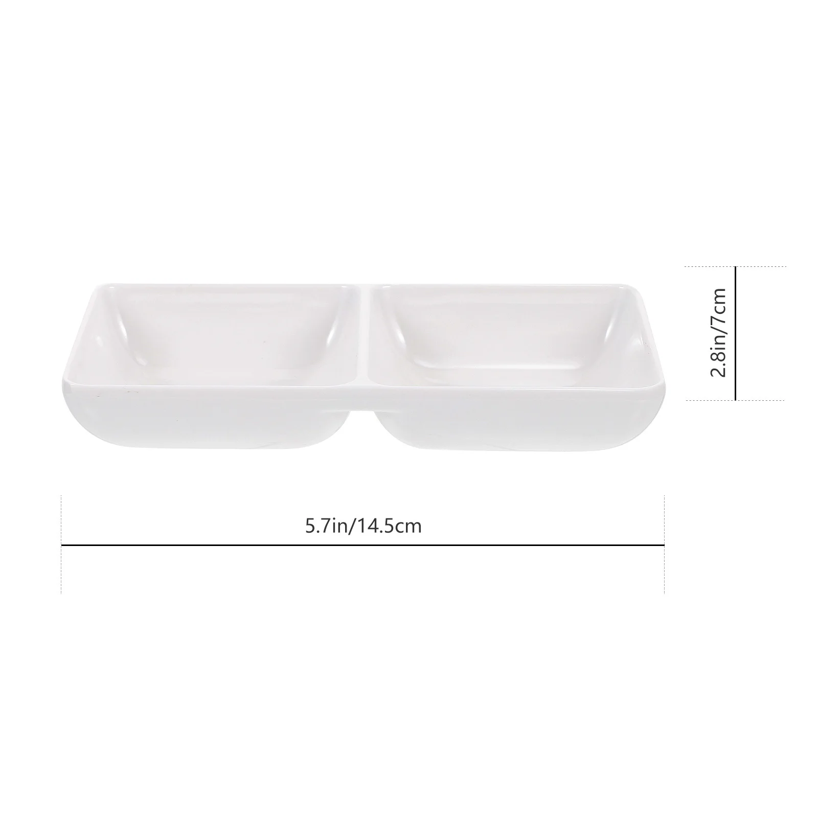 2 قطعة المضادة للانزلاق الطلاء خلط طبق الميلامين القرطاسية صينية اللون اثارة لوحة تنوعا صلصة تخدم الحاويات