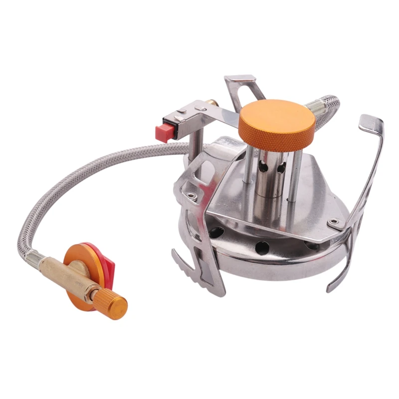 Outdoor Double Ring Gas Stove Camping Gas Burner Folding Electronic Stove Hiking Portable Foldable Split Stoves