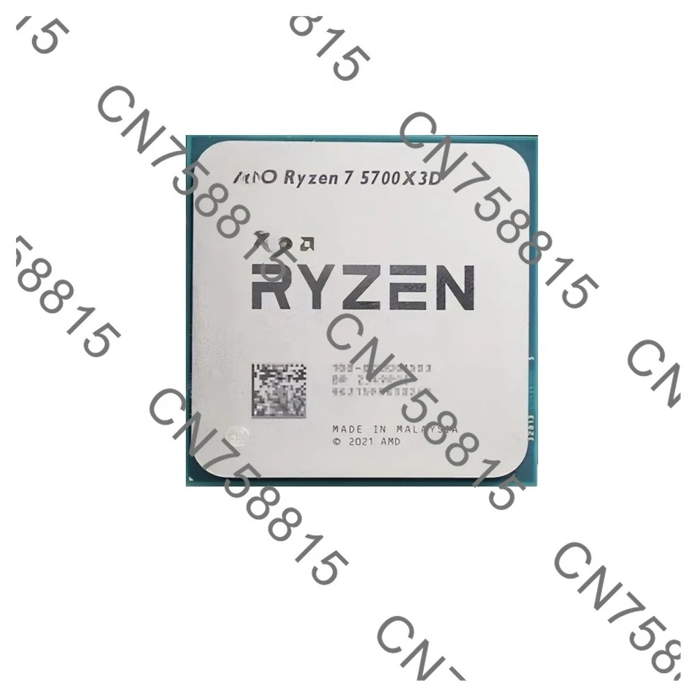For AM4 Motherboard PC Gaming Computer，Used Original Pulled AMD Ryzen 5700X3D Threadripper Desktop Processor CPU