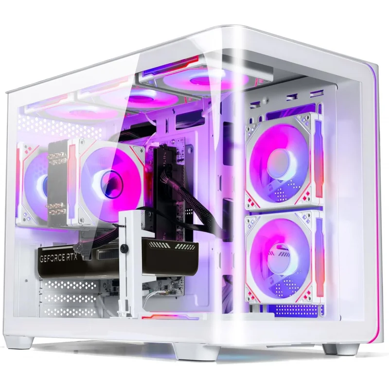 Настольный ПК Ryzen 7 9700X |   32 ГБ оперативной памяти DDR5 |   GeForce 9060XT |   Высокопроизводительный игровой и дизайнерский компьютер (белый)