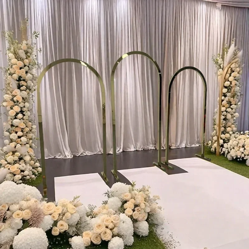 

Heavy-Duty Stainless Steel Arch – Christmas Wedding Backdrop, Party Decor for Balloons, Flowers & Outdoor Events