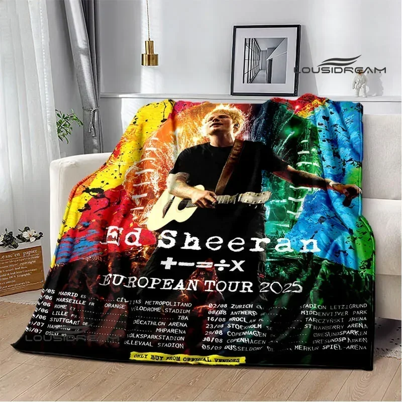 Singer Ed Sheeran printed blanket Warm Flannel blankets Soft and comfortable blanket bed linings blankets for beds Birthday Gift