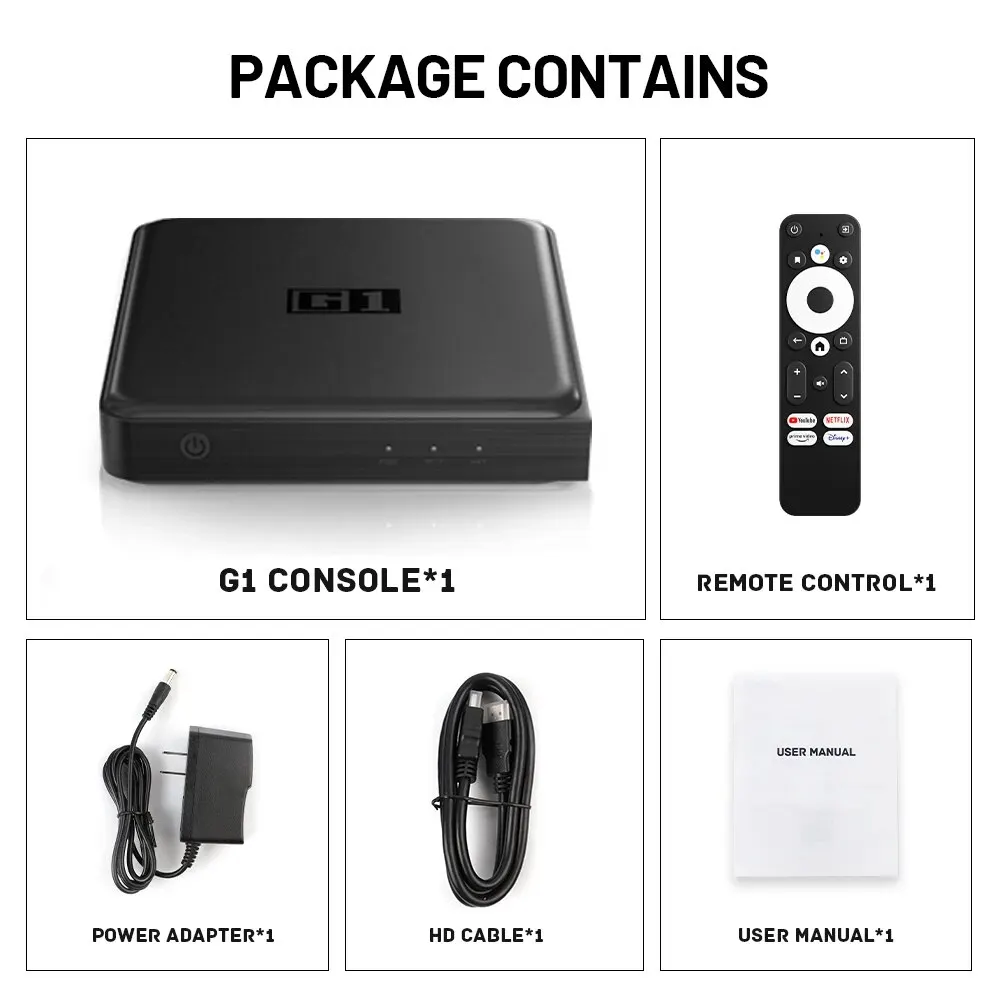 Kinhank G1 Android TV Box With Netflix 4K Google Certified Amlogic S905X4 4+32G WiFi6 Dolby Vision Media Player