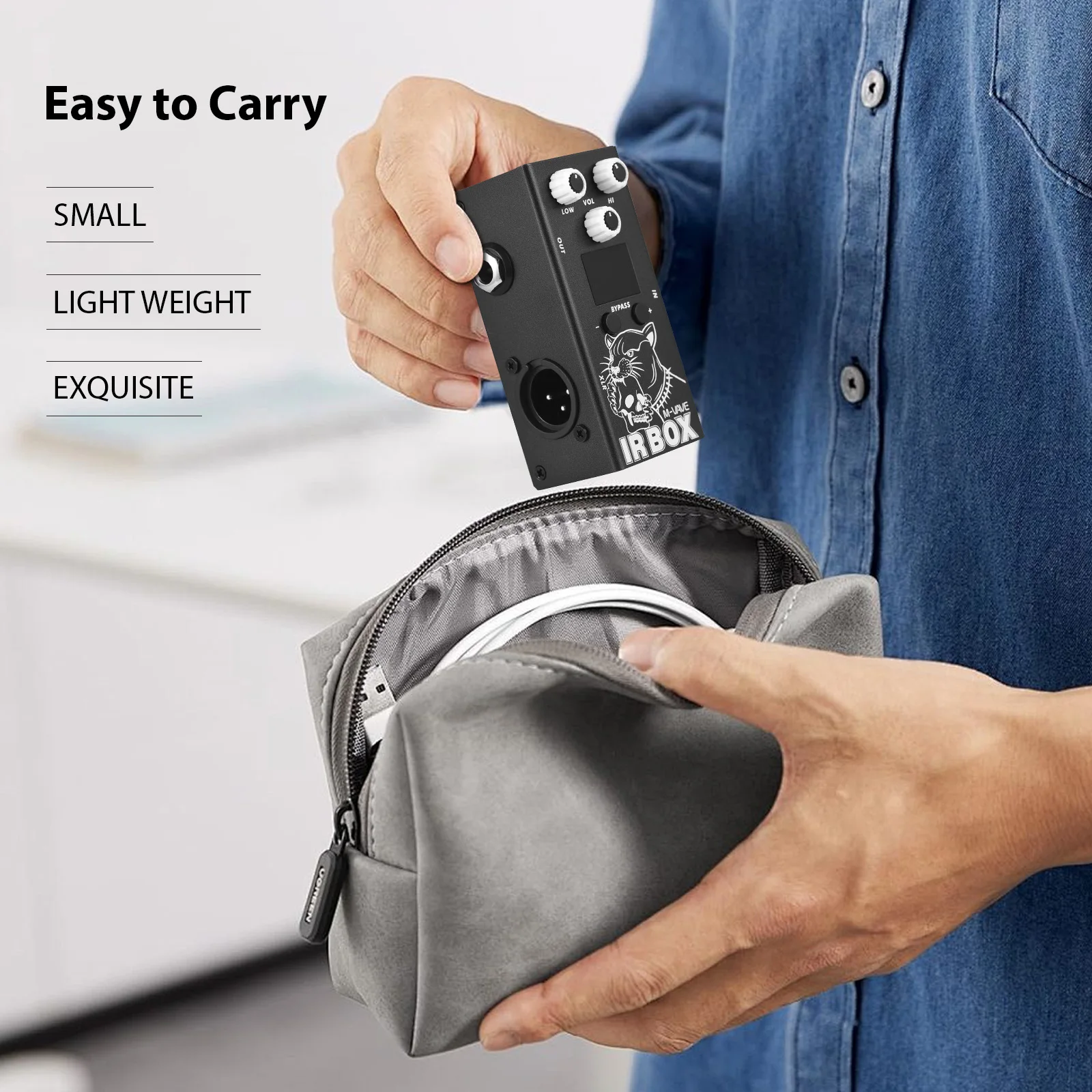 M-VAVE الغيتار IR صندوق تأثيرات دواسة الأشعة تحت الحمراء الكابينة دفعة الاستجابة خزائن المتكلم محاكاة XLR منفذ الإخراج 6.35 مللي متر الناتج/المدخلات #4