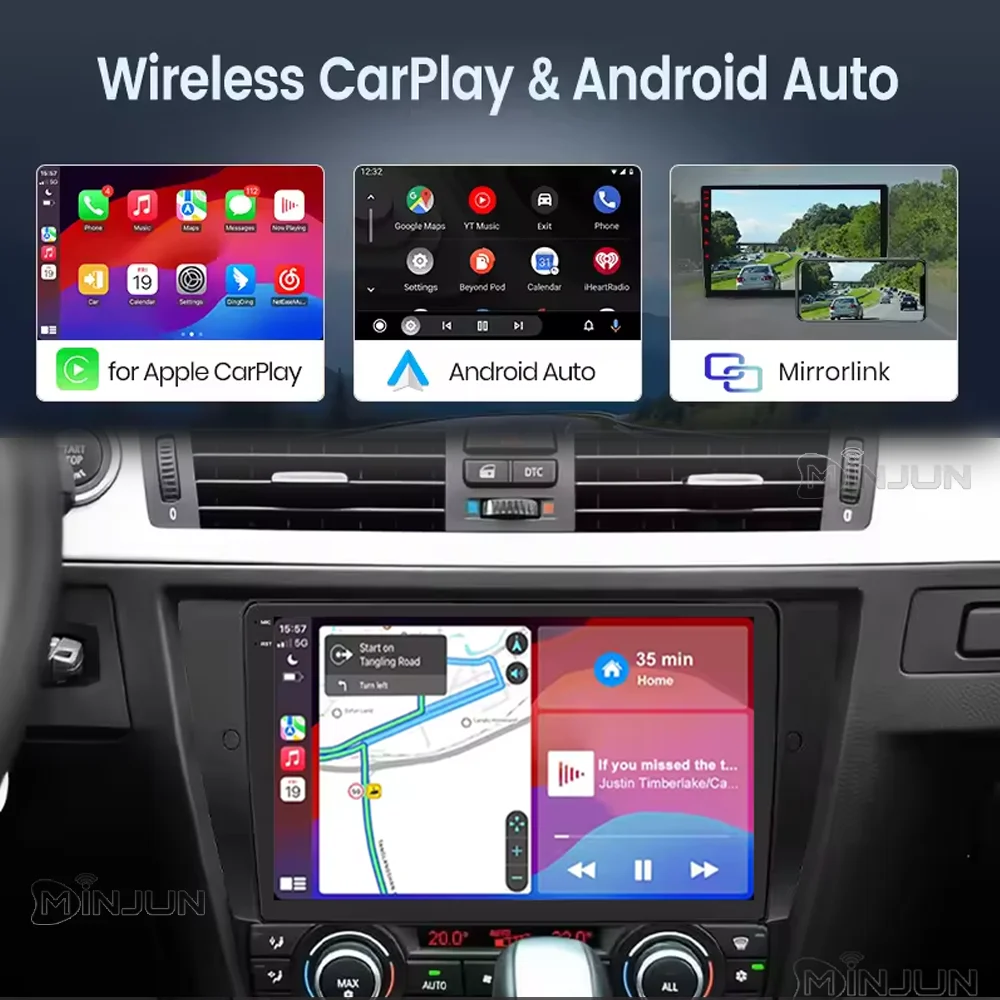 Picture 5: Car Radio For BMW 3 Series E90 E91 E92 E93 2006 - 2012 Multimedia Player Wireless Android 15 Auto Carplay Qualcomm 4G DSP 2 Din
