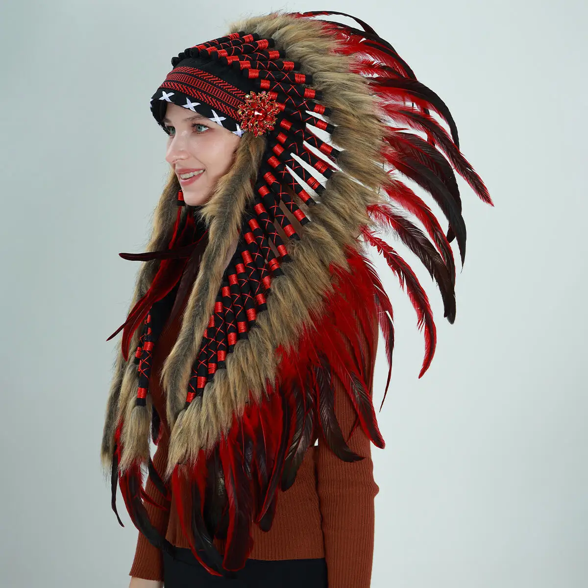 coiffure-de-decoration-d'halloween-performance-sur-scene-plumes-vertes-accessoires-photo-accessoires-pour-cheveux-plumes-indiennes