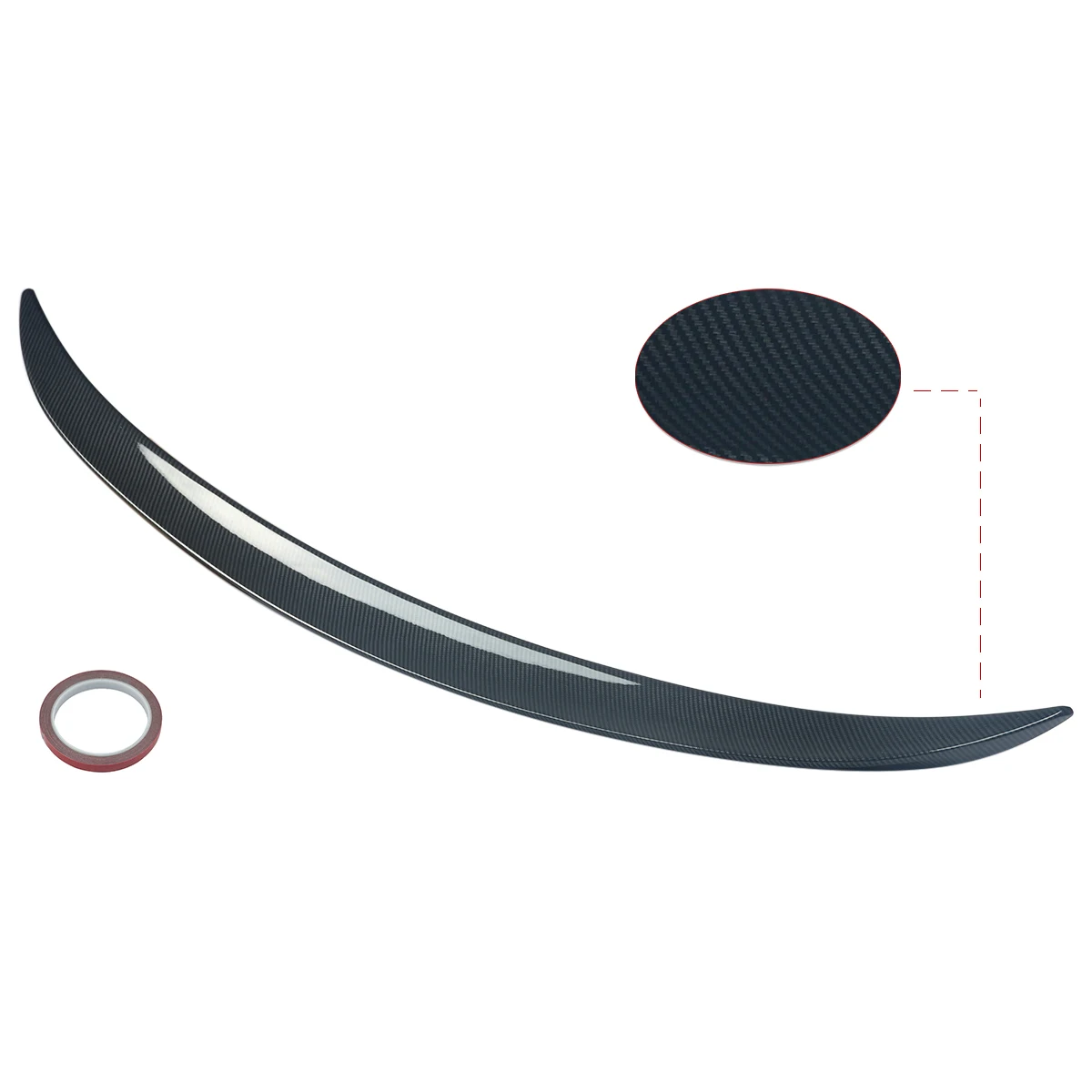 جناح شفاه خلفي لجذع السيارة MagicKit-Car مناسب لسلسلة BMW 3 ، F30 ، 4 أبواب ، سيدان من 4 أبواب-، طقم هيكل أسود لامع #3