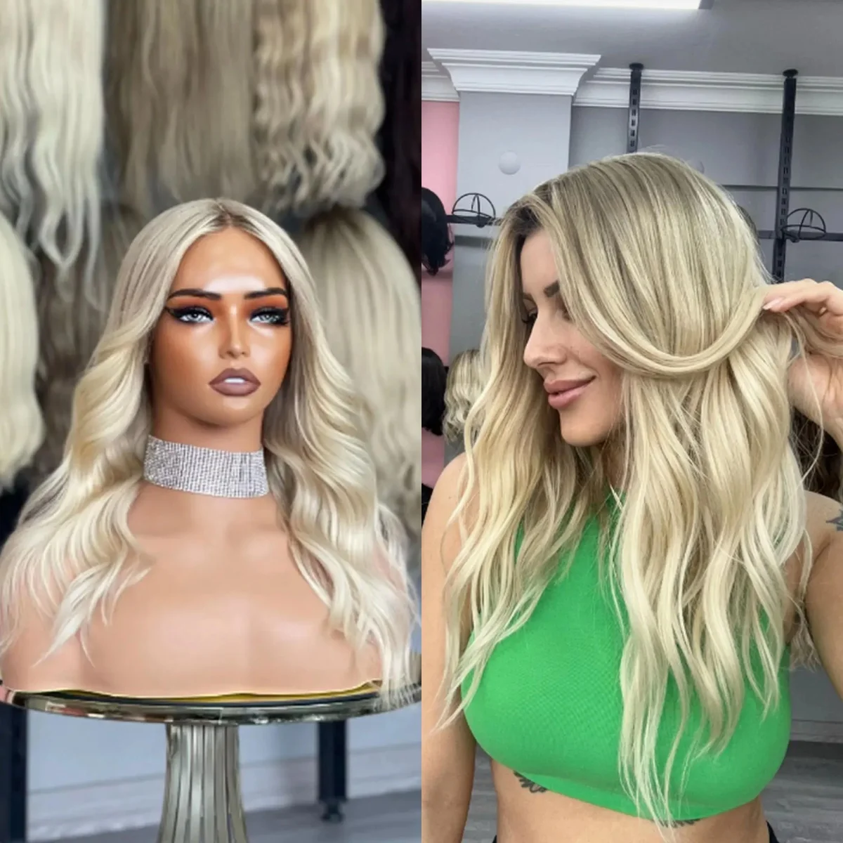 

Ombre 13x4 Прозрачный парик спереди, объемная волна, мелирование, пепельно-русый, предварительно выщипанная линия волос, парик из синтетических волос на распродаже