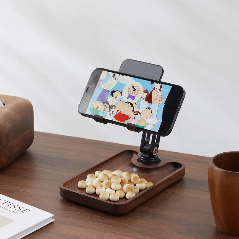 

Amgoth Desktop Tablet Holder Wood Cell Phone Support Holder Walnut Mobile Phone Stand Table for Samsung Xiaomi Huawei iPad