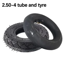 Size 2.50-4 Tire Inner Tube 60/100-4 Tyre Out Tire for Gas & Electric Scooter Bike Metal Valve TR87 Scooter Wheelchair Wheel