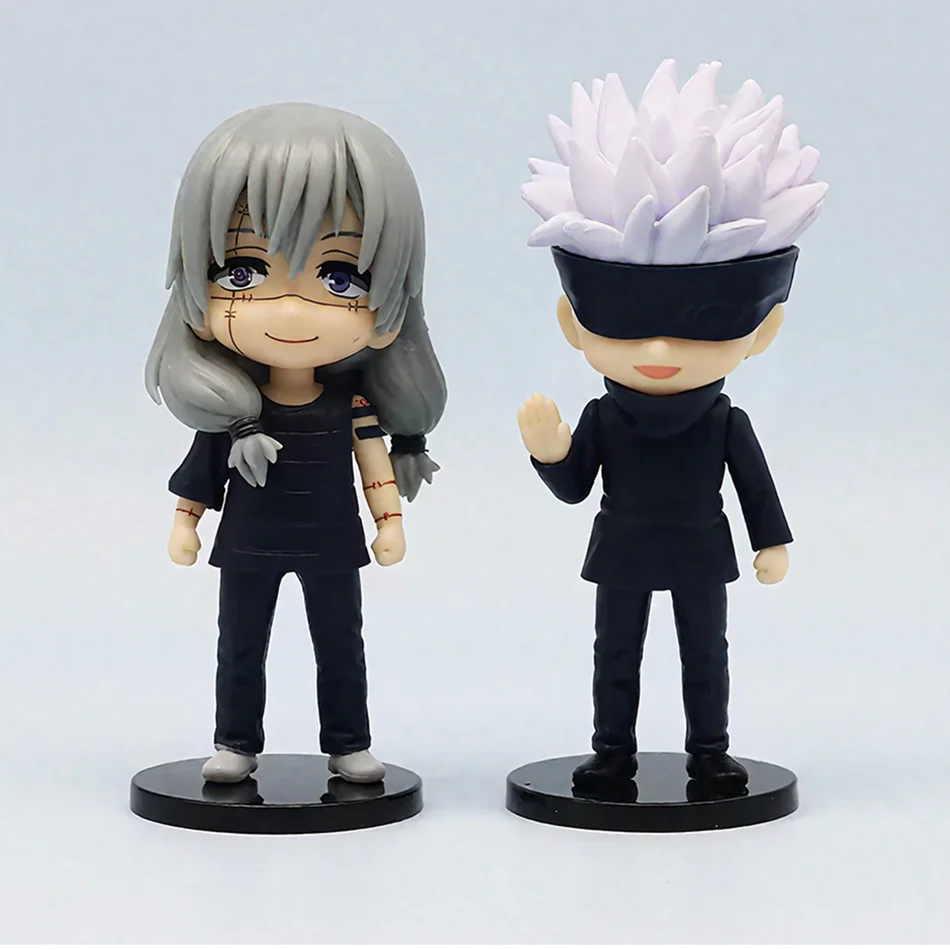 Jujutsu Kaisen Q نسخة 9 سنتيمتر الشكل Satoru Gojo Itadori Yuji Geto Suguru Nobara Megumi جمع هدايا عيد الميلاد والكريسماس