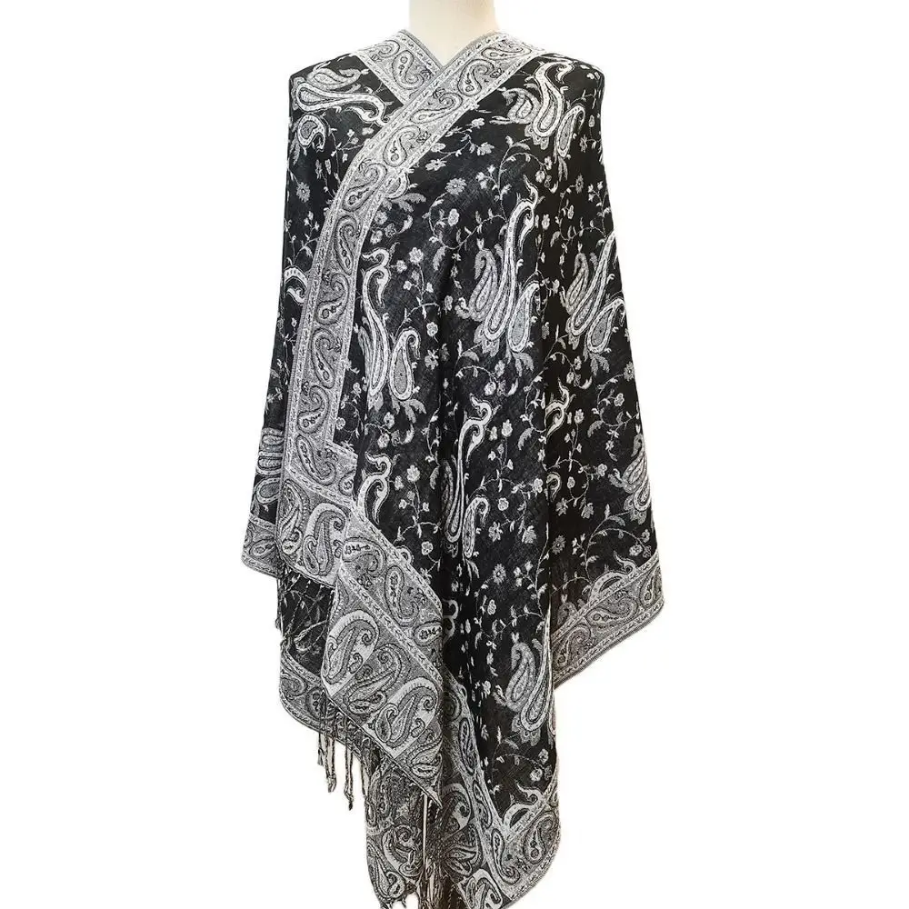 Fashion Paisley Long Scarf All-Match Imitation Cashmere Shawl Oversize Soft Headkerchief