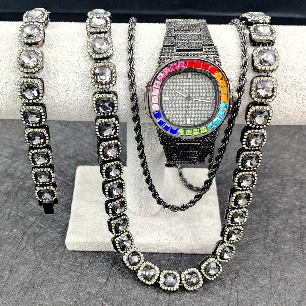 Purco Black Watch Tennis Chain - Icebox Jewelry Watches review and price