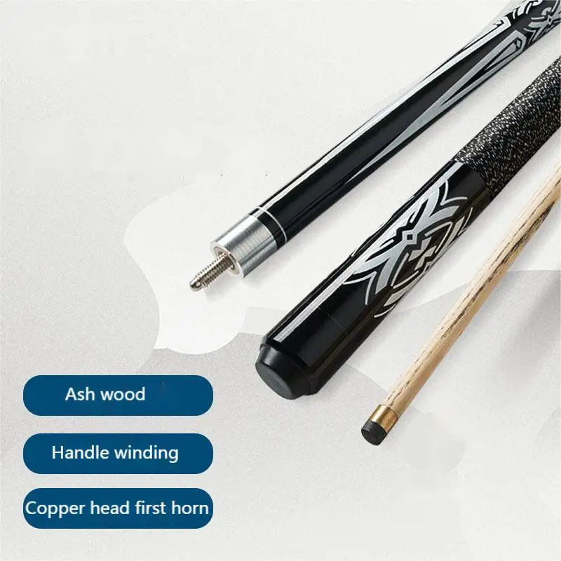 13mm Pool Cue, 9mm Ash 57' Split Billiard Cue 1/2 American Billiard Cue Two-Section Nine-Cue Snooker Cue