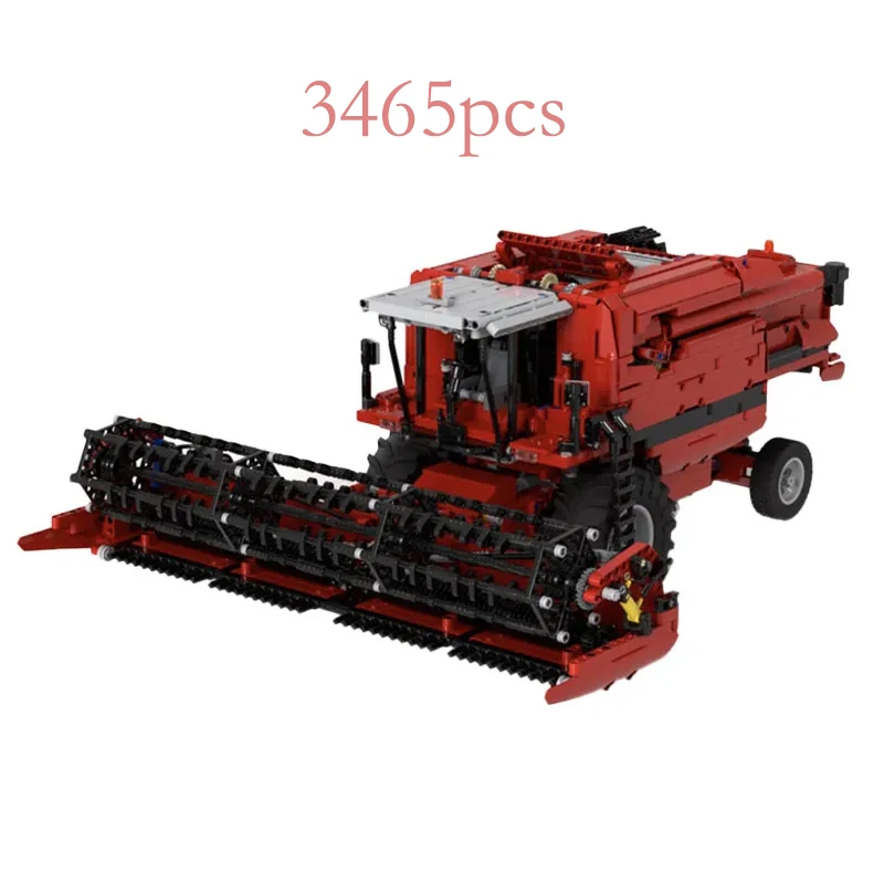 

2023 1:17 Scale Combine Harvester with Leveling System Building Blocks Bricks Model Toys for Children Birthday Gifts MOC-106787