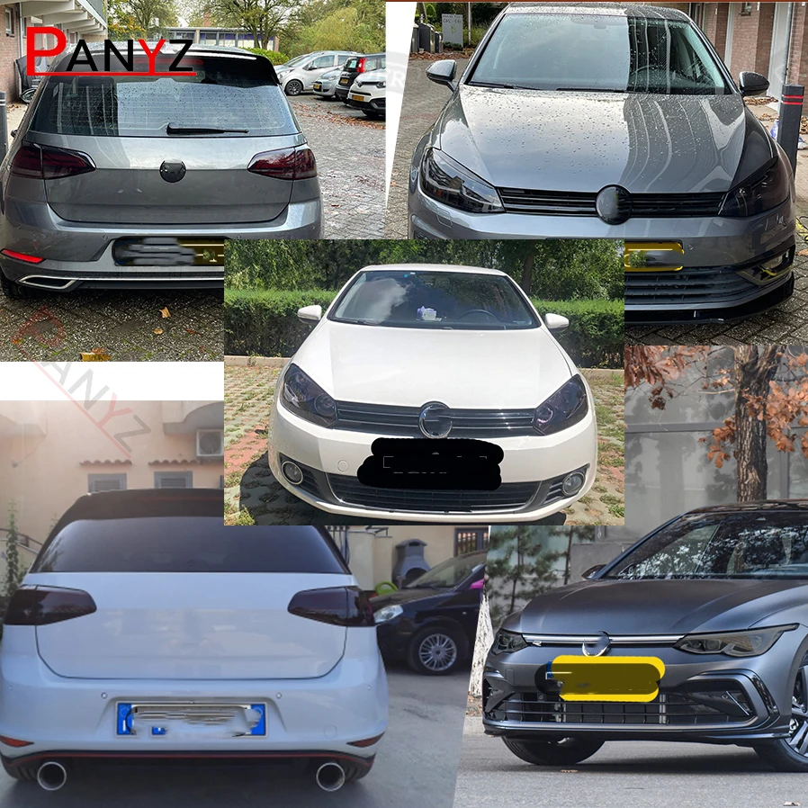 TPU reflektory samochodowe Taillights czarna folia ochronna przezroczysta naklejka remont dla volkswagena VW Golf 7 8 MK7 MK7.5 MK8 2014-2022