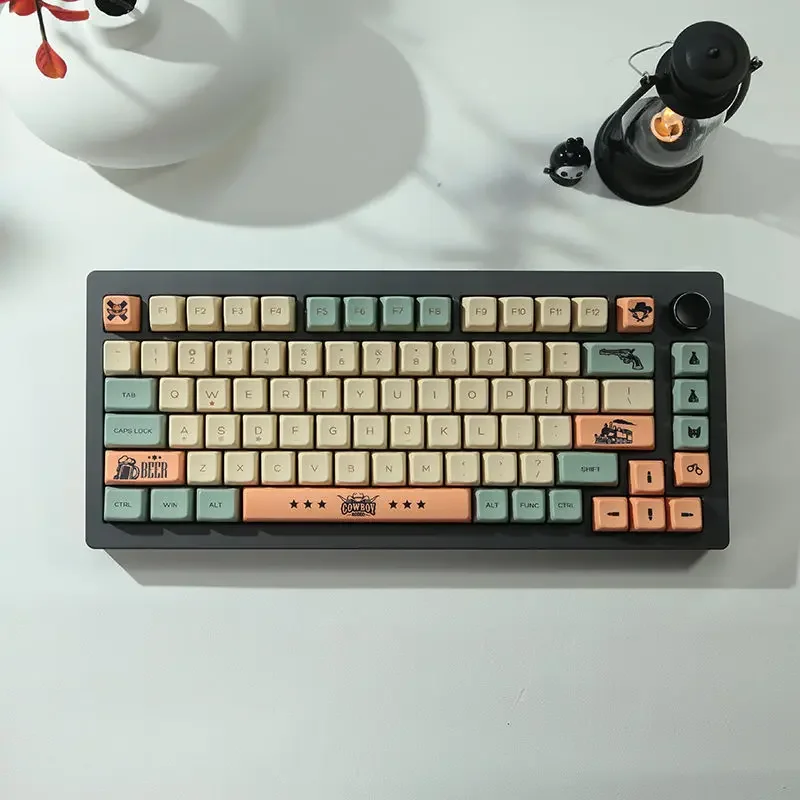 Personalização de sublimação PBT de teclado altamente mecânico SDA de cor retrô