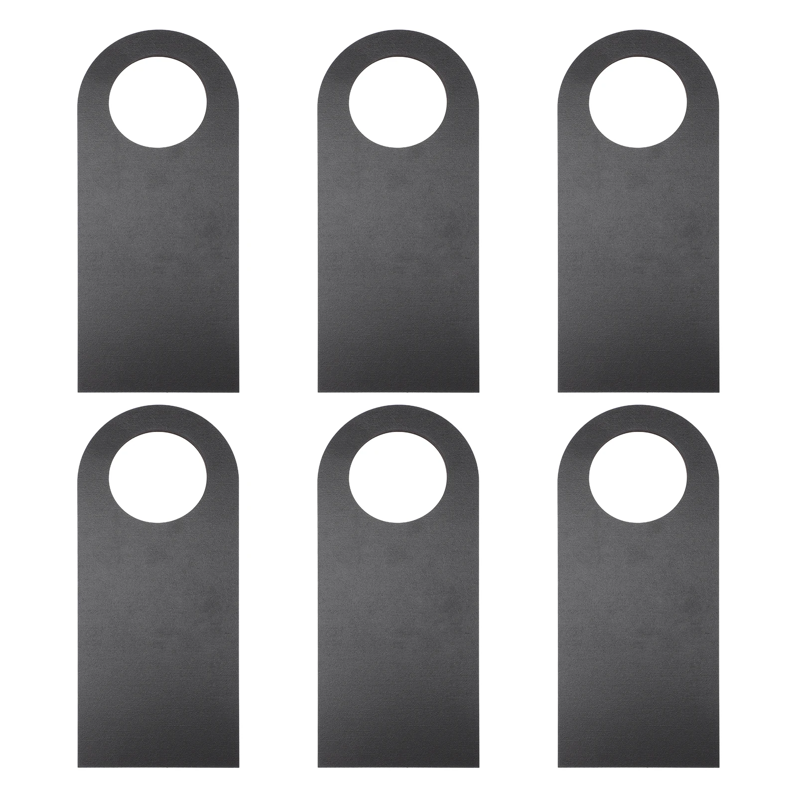 

6pcs Blackboard Sign Door Hanger Wooden Chalkboard Home Office Hotel Doorknob Tags Customizable Display