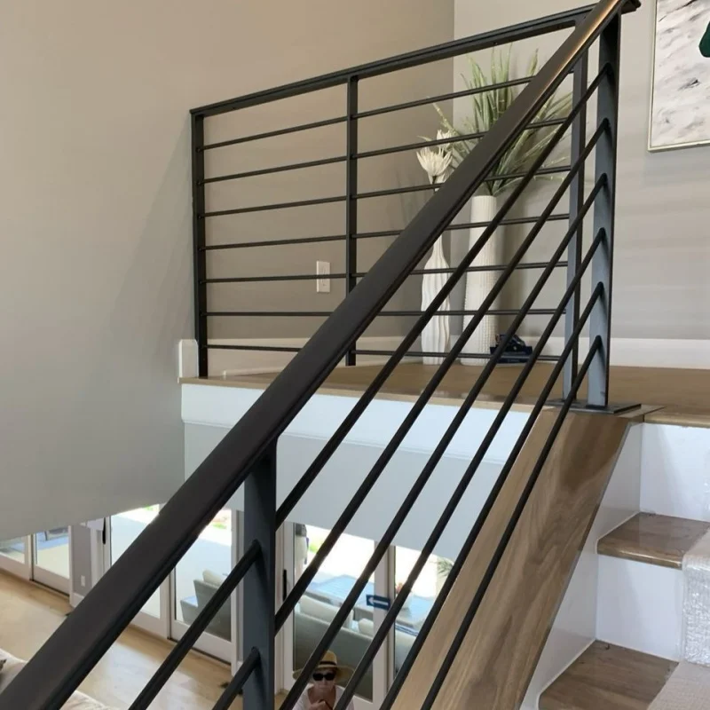 Indoor Railing /Stair Handrail Villas custom.Customized Aluminum Stair Handrail in Minimalist Modern Style
