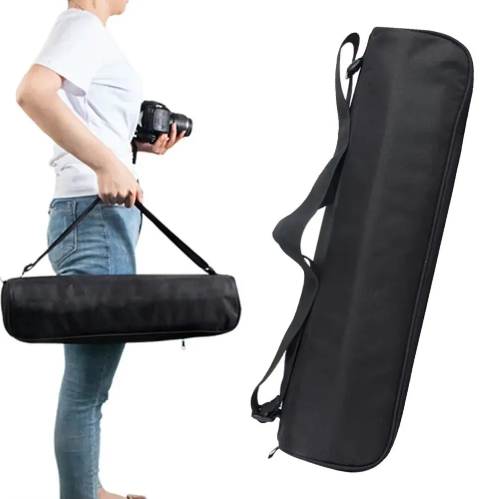 Nova Bolsa de Transporte para Tripé 40-84cm com Alça, Bolsa de Mão Preta em Tecido Oxford, Bolsa Portátil para Armazenamento de Tripé, Armazenamento de Suportes de Microfone