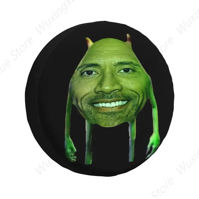 Dwayne The Rock Johnson Meme Spare Wheel Tire Cover for Honda CRV Jeep RV SUV Trailer Vehicle Accessories 14