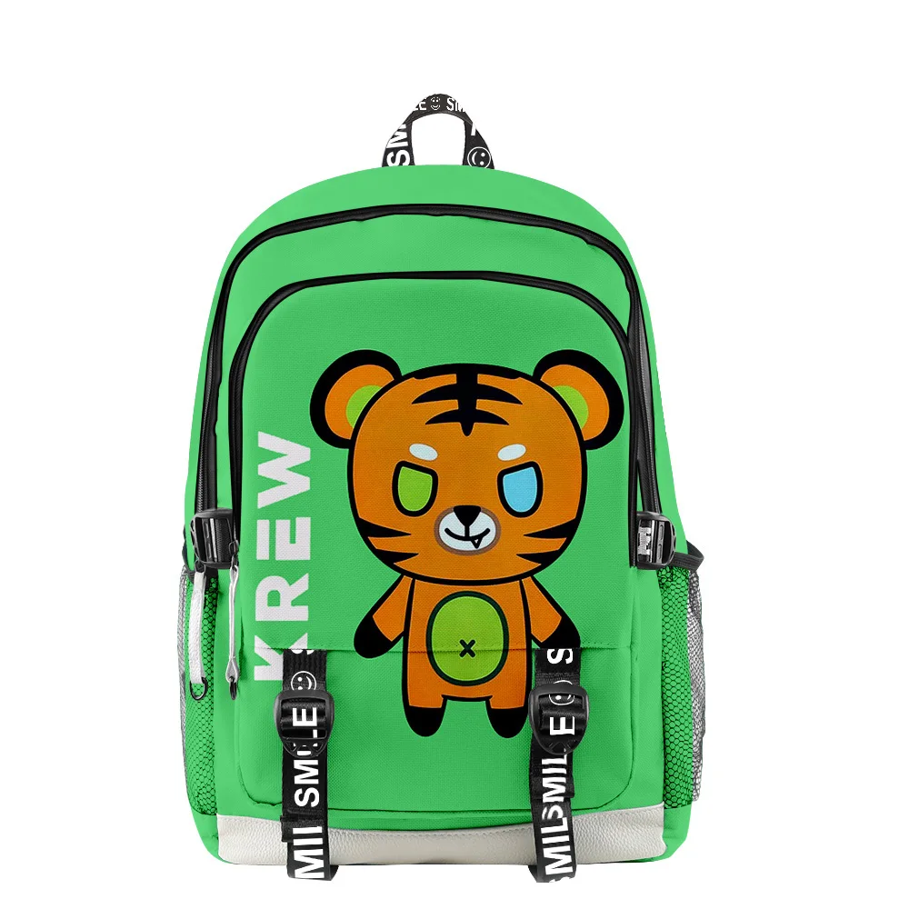 ItsFunneh Krew District Merch Backpack 2022, Повседневная стильная школьная сумка для женщин, мужчин, девочек, мальчиков, унисекс сумка