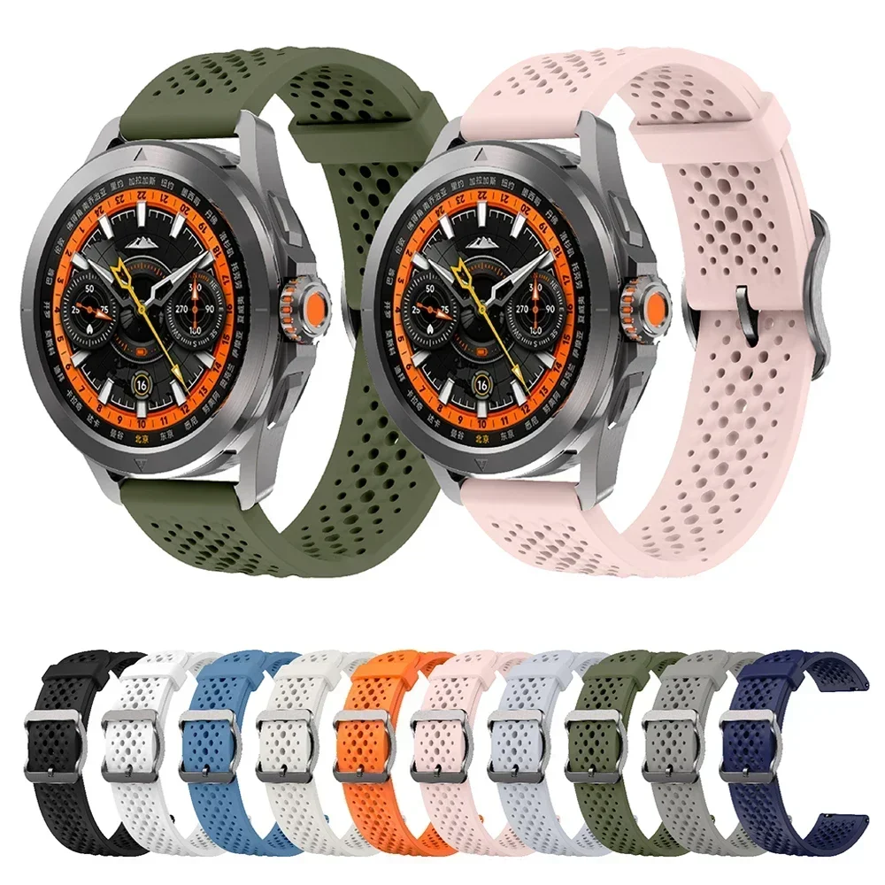 Спортивный ремешок 22 мм для часов Xiaomi S4/Samsung Gear S3 Frontier/Classic Official Strap Силиконовый браслет, ремешки для часов xiaomi s1