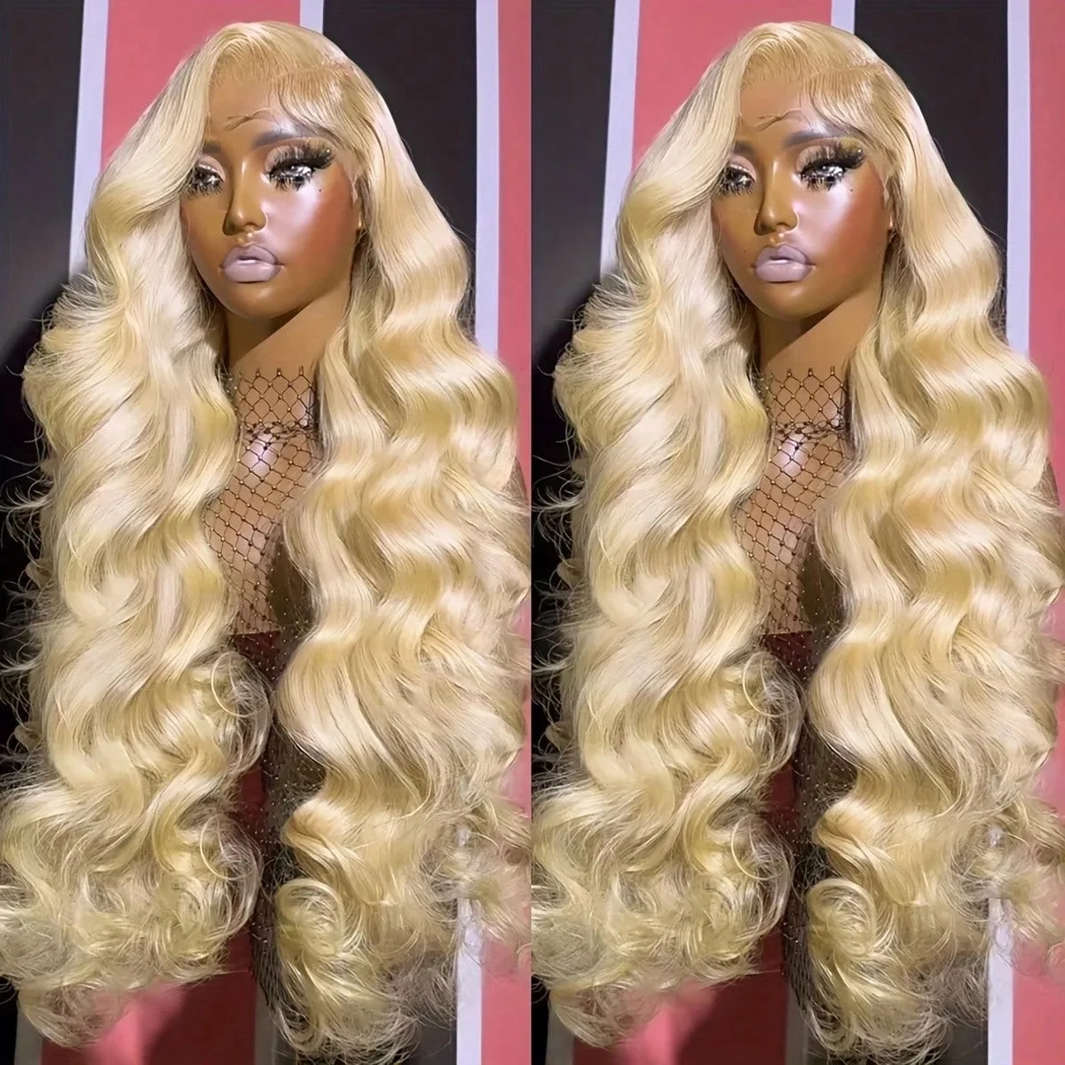 

16 18 Inch 13x4 HD Lace Wig Charm 613 Blonde Human Hair Wigs Lace Front With Natural Baby Hair 180% High Density Classic Body Wave 13X4 Transparent Lace Wig For Women Daily Wear