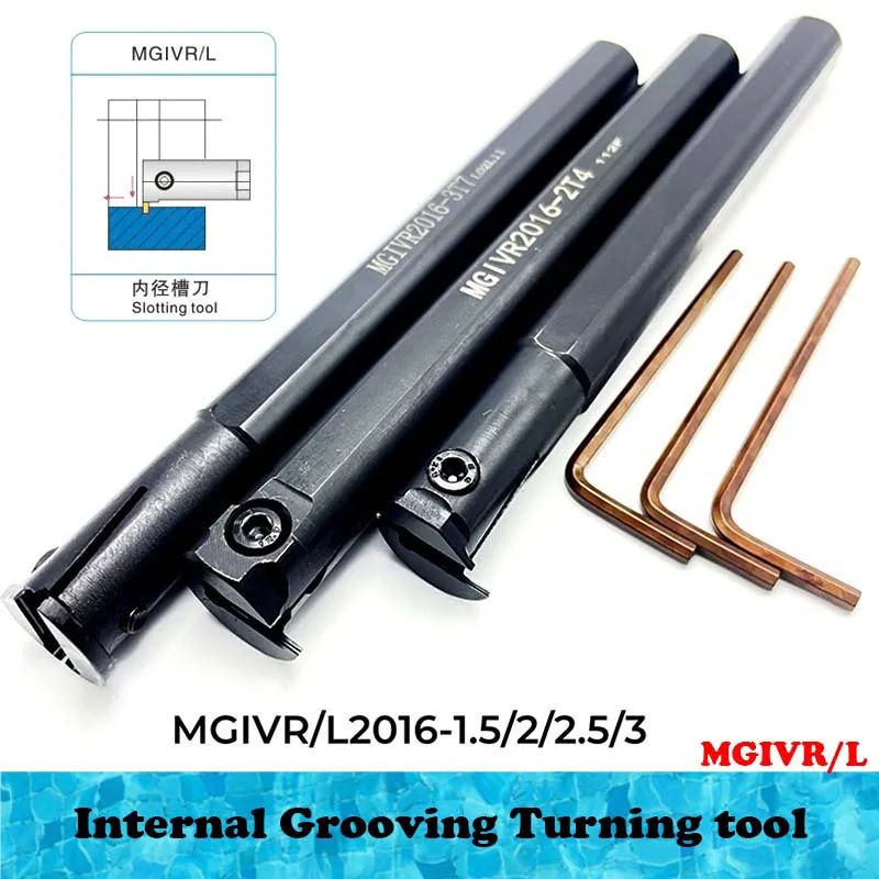 MGIVR MGIVL 2016 MGIVR2016 MGIVR2016 MGIVL2016 2.5 1.5 2 3 4 Internal Grooving Lathe Tool Arbor Turning Tools Holder CNC Tools