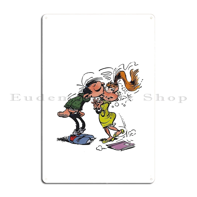 gaston lagaffe Metal Sign Party Designing Wall Cave Poster Designing Tin Sign