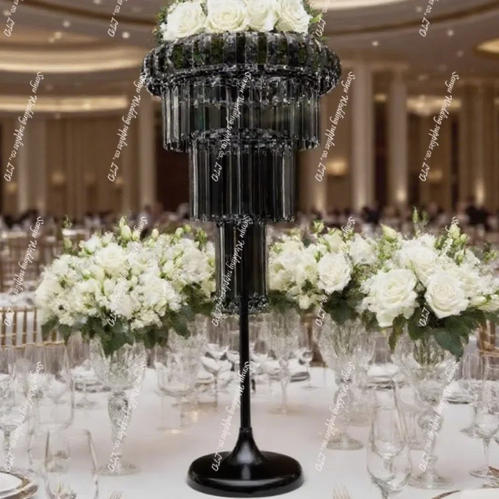 

15 шт./5 шт.) 85-110 см) новые свадебные реквизиты канделябры дорожная подставка серебряный железный металлический подсвечник для свадебных центральных элементов Dec