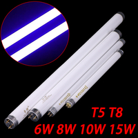 6W 8W 10W 15W UV Light Tubes 365nm Ultraviolet Pest Housefly Fly Bug Insect Trap Blue Light T5 T8 Mosquito Killer Lamp Tube