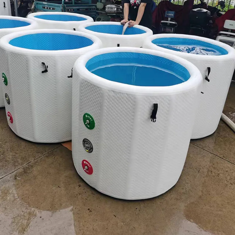 الجملة المحمولة الصغيرة جولة أحواض حمام الجليد قطرة غرزة حوض الثلج نفخ