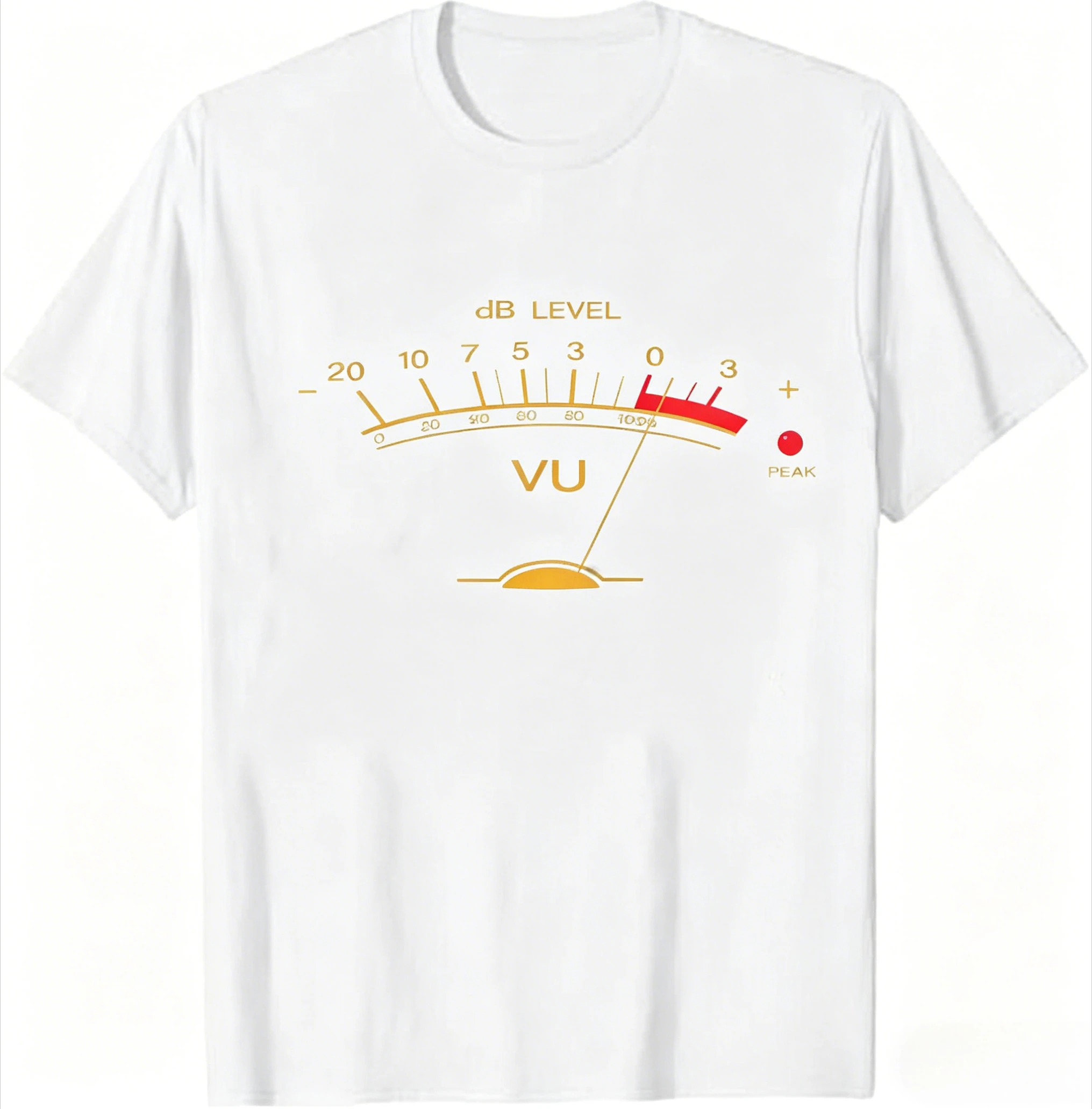 Volume VU Meter Men T-shirt Audio Engineer Recording Crew Summer Women Short Sleeve Casual Top Aesthetic Clothes 2026 T Shirt - view 4