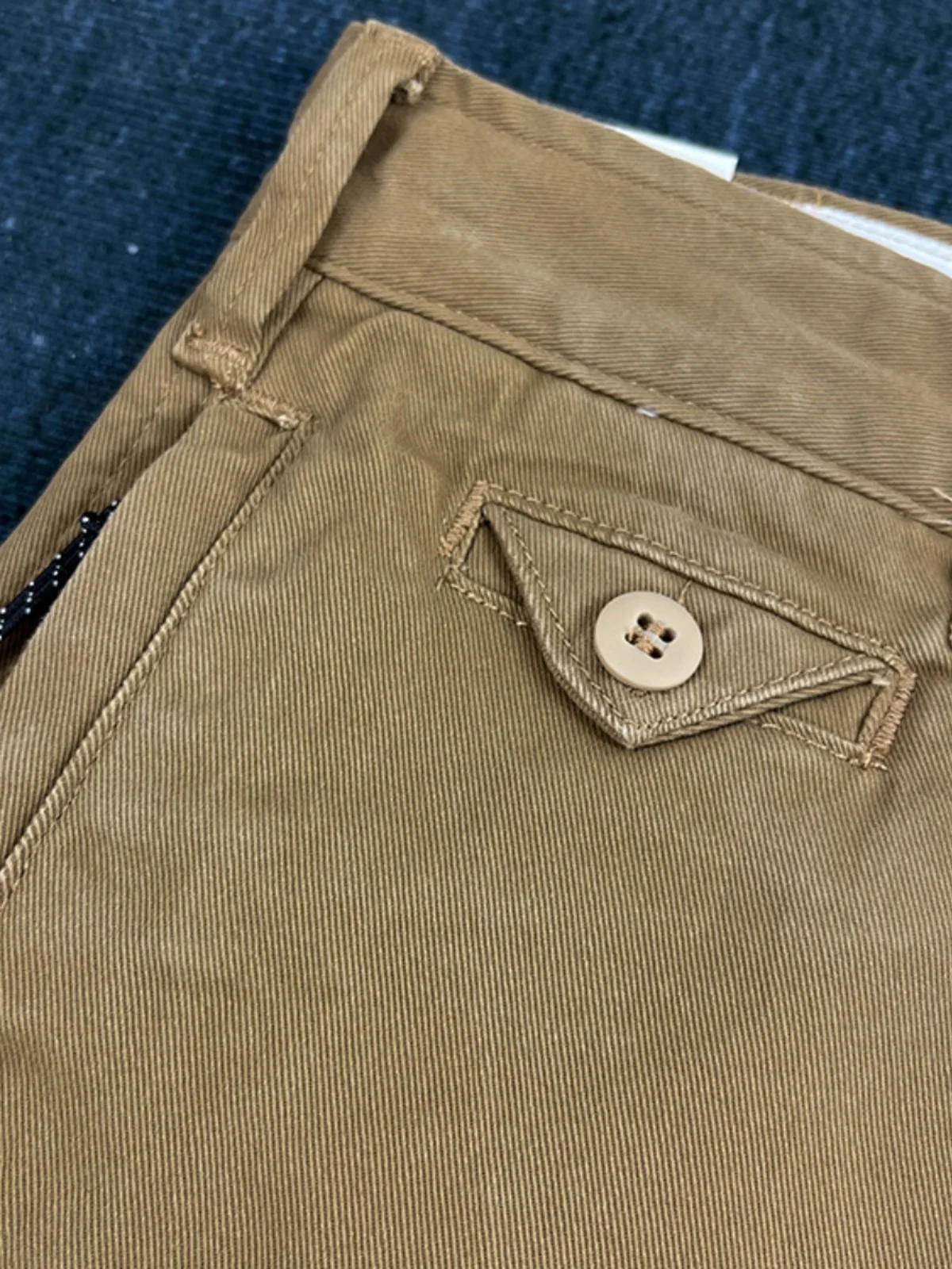 الوزن الثقيل 100% القطن الخالص مستقيم الساق ملابس العمل سراويل تقليدية الرجال الكاكي العميق السراويل الأمريكية الرجعية الخريف السراويل السميكة Amekaji