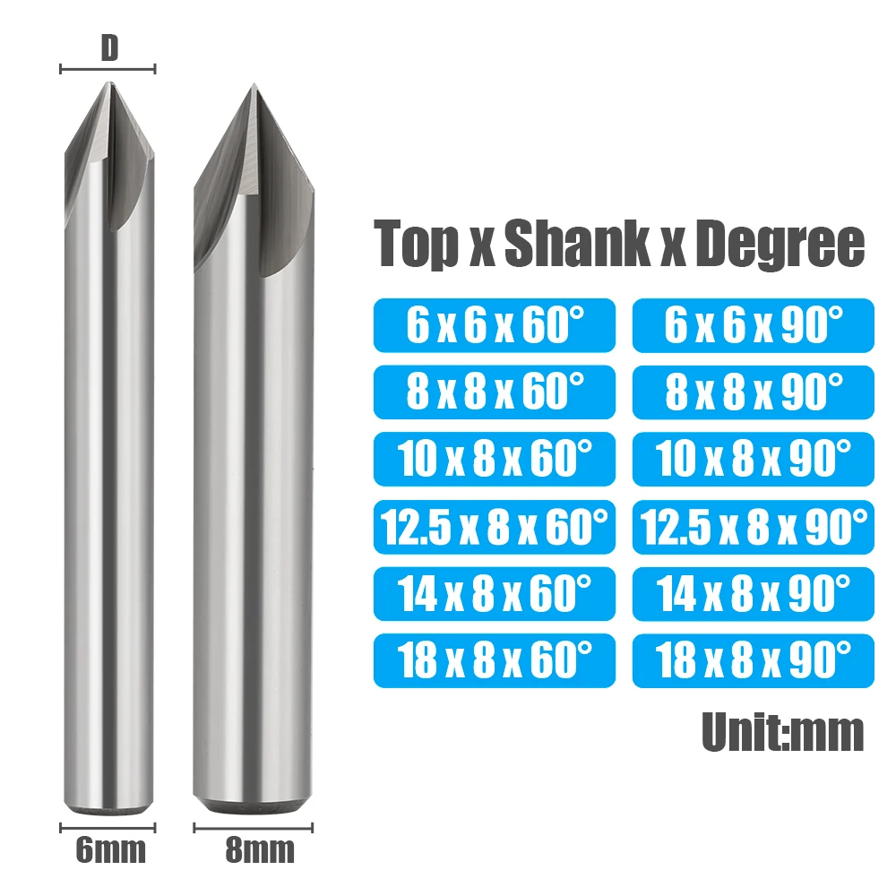 60 90 Degree Countersink Drill Bit 6/8/10/12/14/18mm HSS Chamfer Cutter Chamfering Drilling Mill Drill Milling Cutting Tool