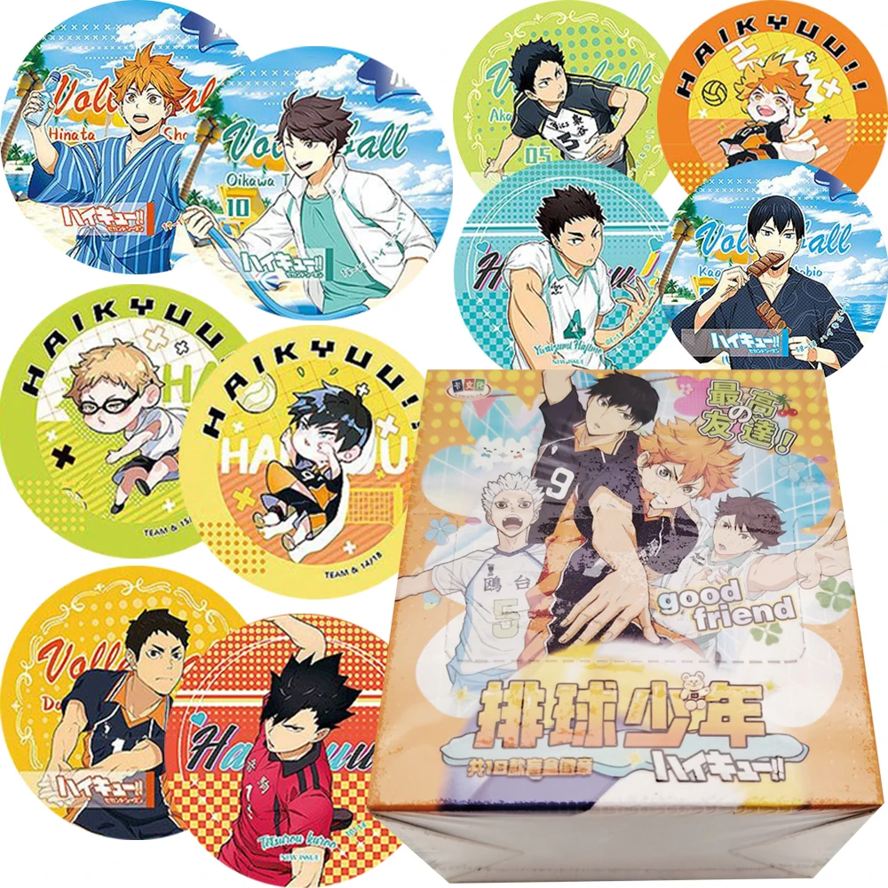 

Wholesale Haikyu!! 58mm Round Brooches for Backpack Accessories Classic Sports Anime IP Star Characters Creative Badges Toy Gift