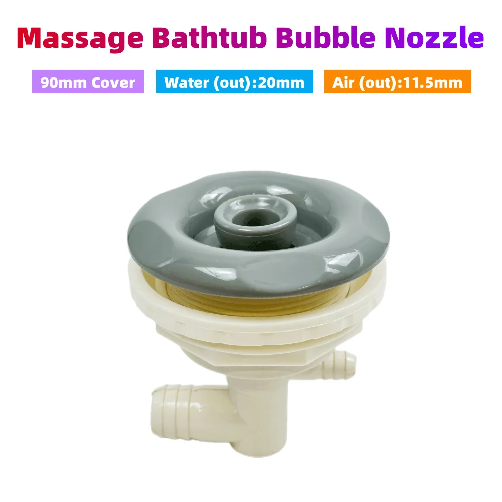 

Φ90mm Cover Adjustable Nozzle With Concave Flower Bathtub Jet Nozzle ABS Cover PVC Body Massage Bathtub Bubble Nozzle