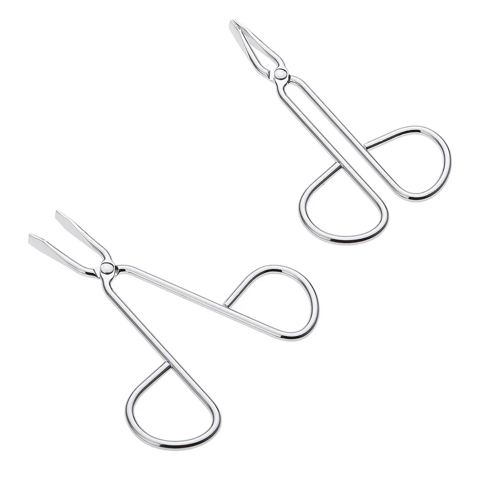 Zestaw ze stali nierdzewnej: pęsety do brwi, odporne na odkształcenia, trwałe, z idealnie zarównowanymi końcówkami do przedłużania rzęs i makijażu, srebrne.