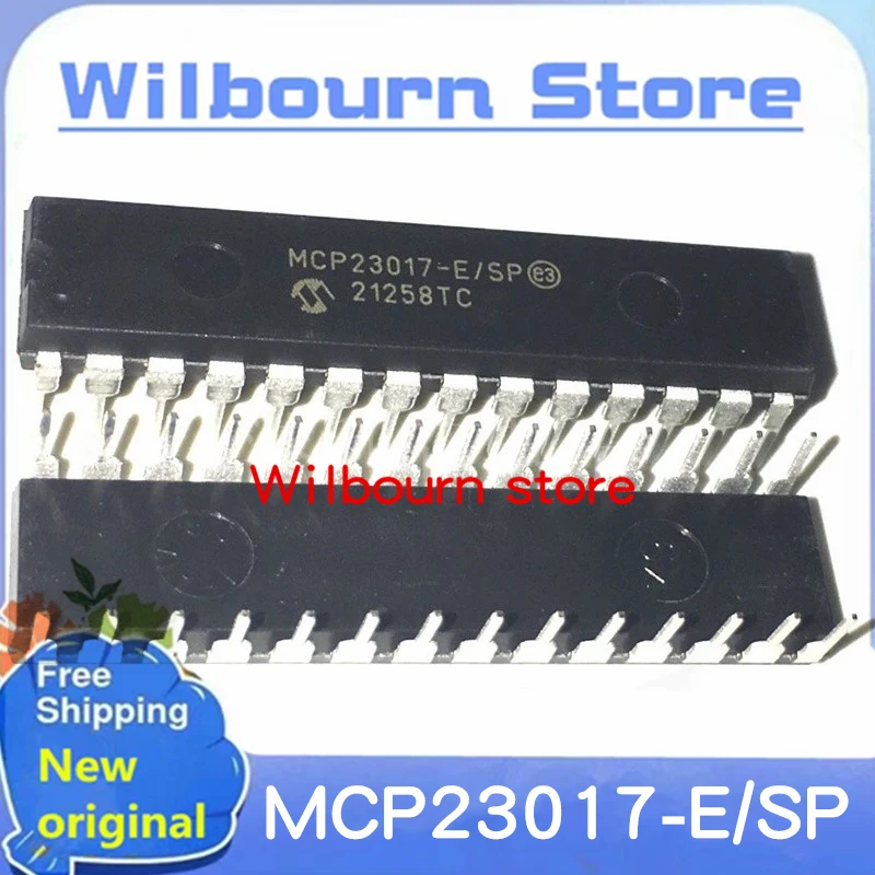 

10piece 100% New MCP23017-E/SP MCP23017 DIP28 Microcontroller chip