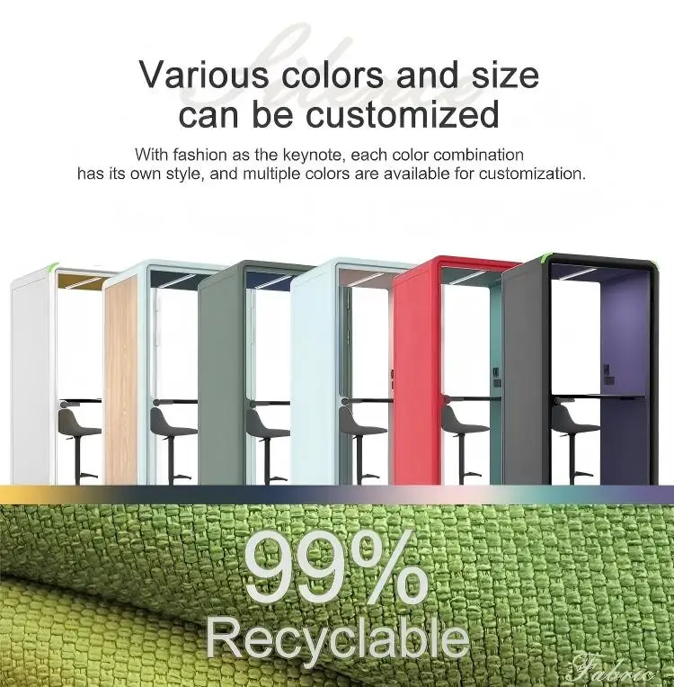 Medical Soundproof Acoustic Indoor Consultation Privacy Work Pod for Clinic Private Communication