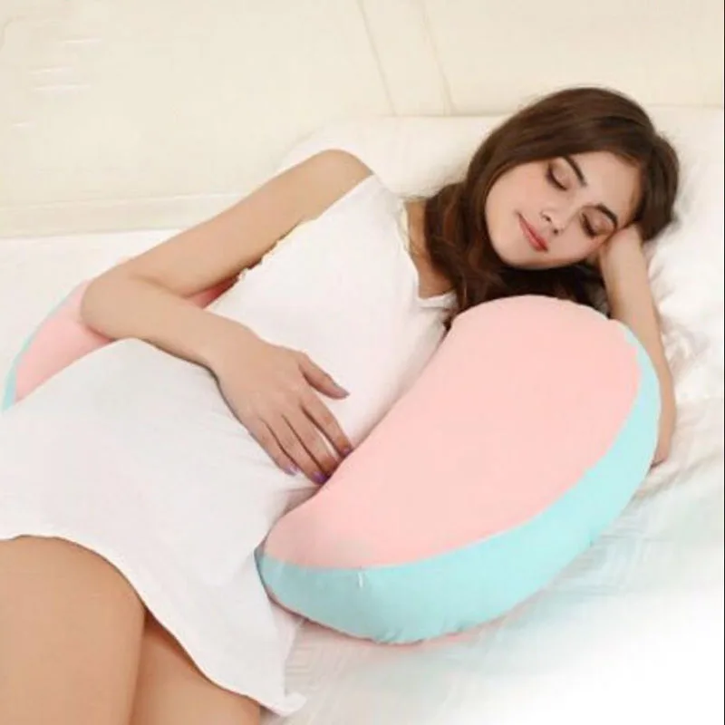 4 Colors Pregnancy U Shape Side Sleeping Pillows Pregnancy Abdomen Support Pillows Baby Breastfeeding Pillows Pregnant Supplies