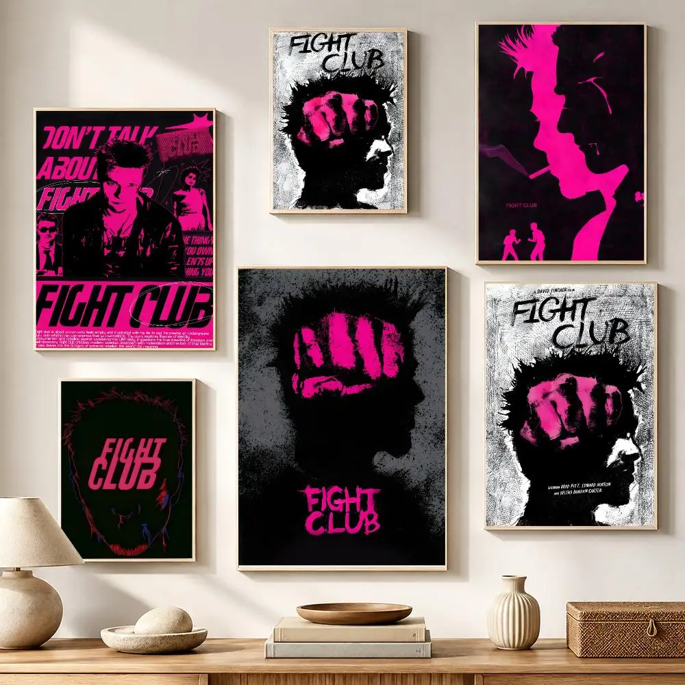 Fight Club Poster High-definition waterproof stickers, suitable for home décor, gifts, and holiday decorations
