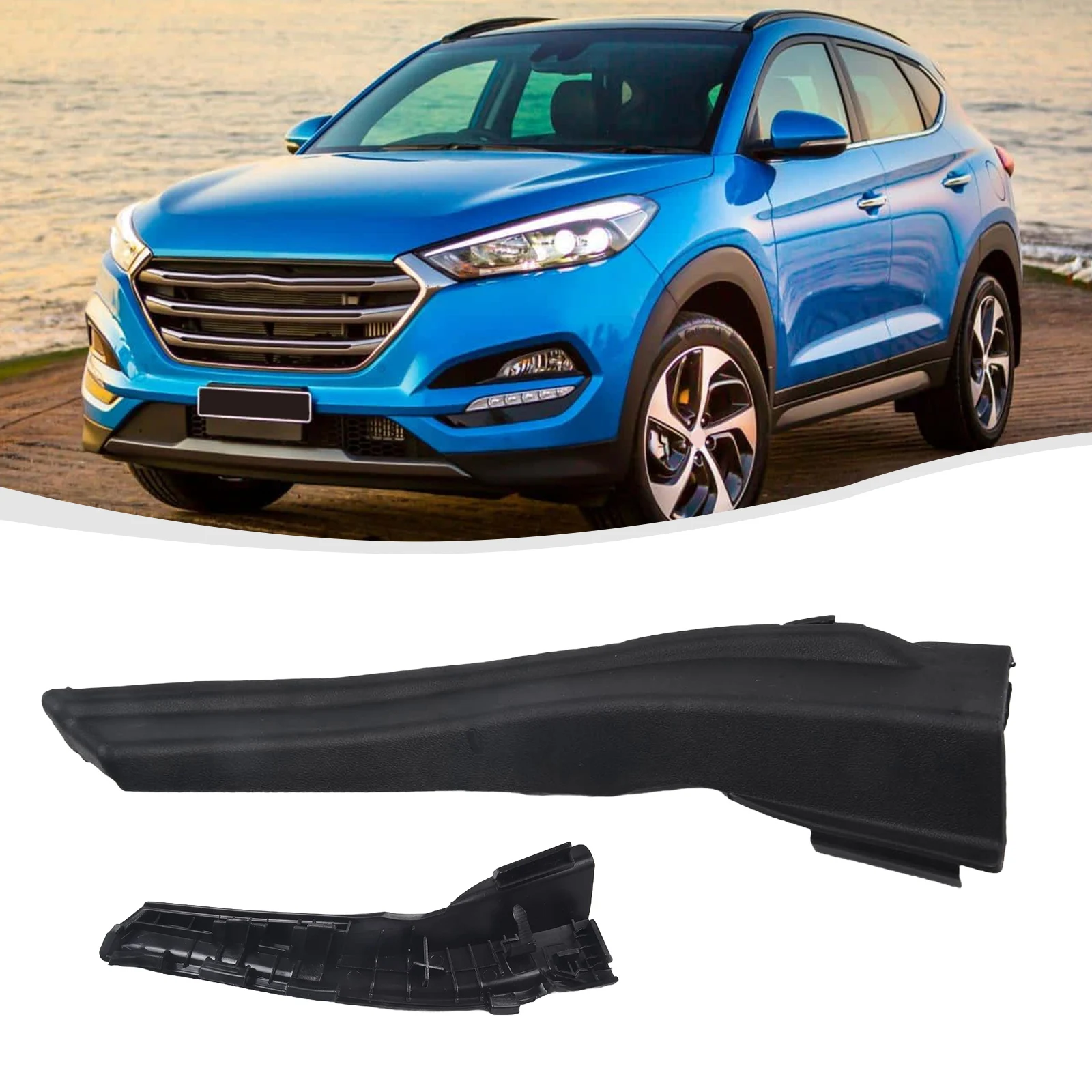 2pcs Car Front Windshield Wiper Cover Plate L+R Front Wind Deflector Parts For Hyundai Ix35 Tucson 86153/861542s000