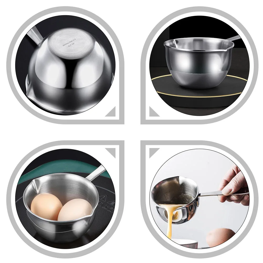 

Stainless Steel Boiler Pot Oil Melting Bowl Butter Heating Pot Chocolate Melting Kitchen Supplies Cake Baking Tool