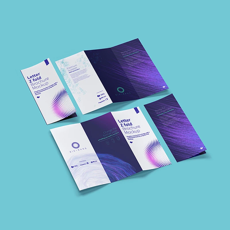 Customized Brochure Custom Logo Business Trifold Flyer Booklet Catalog Brochure Magazine Printing Services